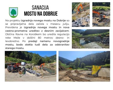 SANACIJA Mostu na Dobrije  to 20. 8.